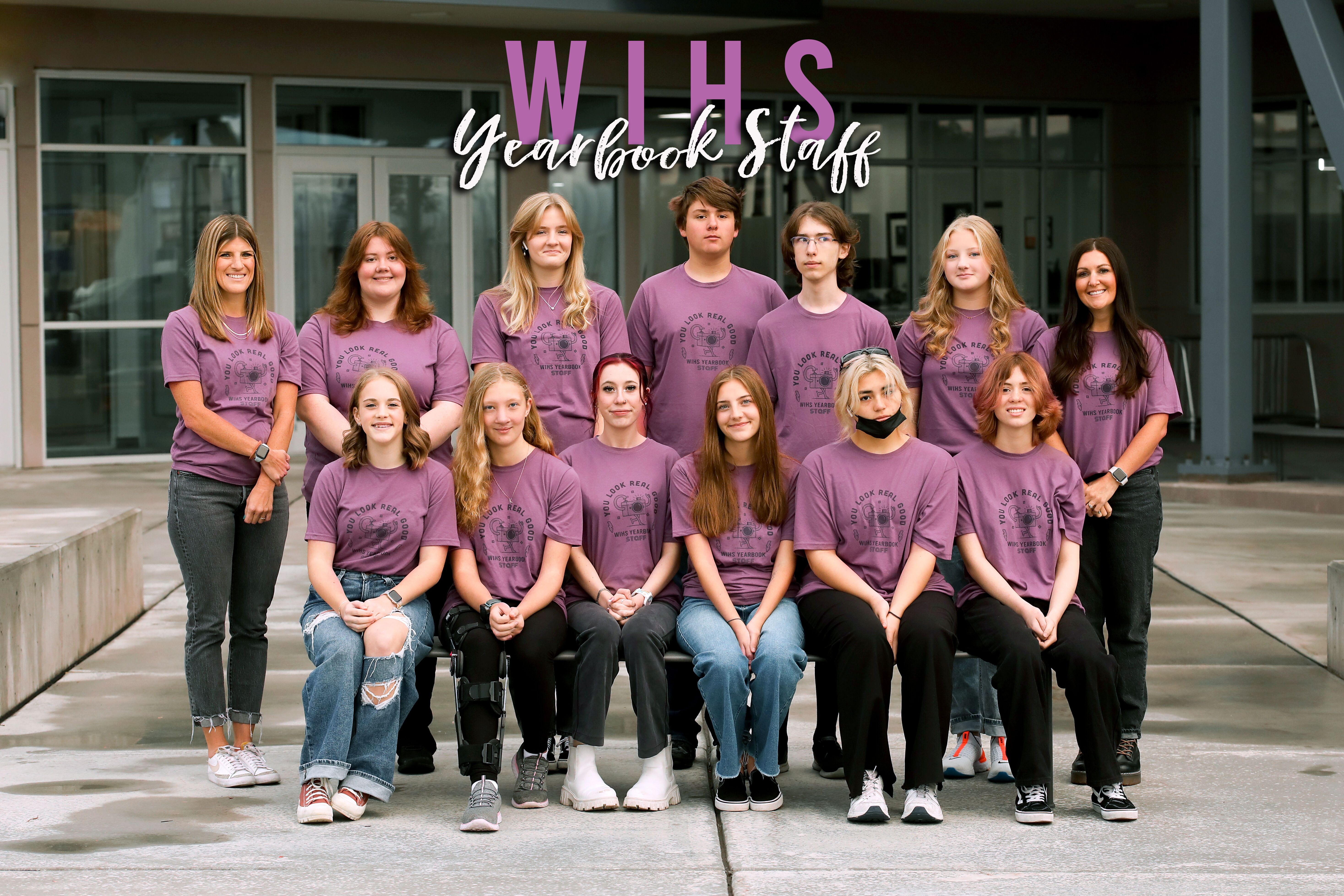 Yearbook Staff with Teachers