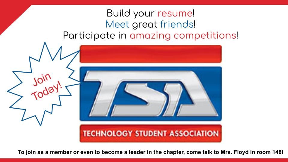 Participate in amazing Competitions Join TSA today!